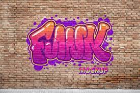 Graffiti Art Of Outdoors Brick Wall