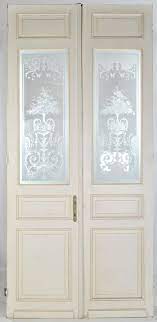 Glass French Doors Etched Glass Door
