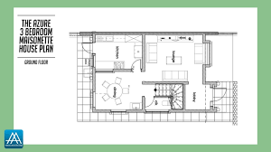 Azure 3 Bedroom Maisonette House Plan