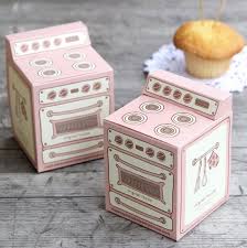 50pcs Hot Sale Creative Unique Pink Oven Shape Muffin Box Single