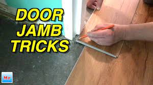 how to cut metal door jamb frames for