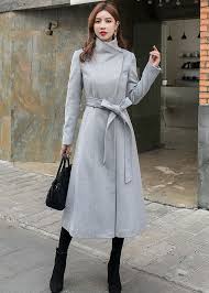 Wool Coat Gray Wool Coat Women Winter