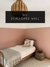 How To Paint A Scalloped Wall Brepurposed