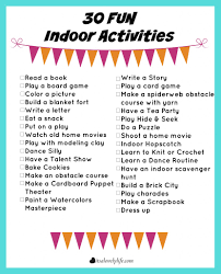 30 super fun indoor kid activities it