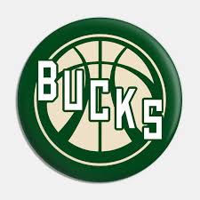 The bucks compete in the national basketball associatio. Bucks Basketball Vintage Green Logo Milwaukee Bucks Pin Teepublic