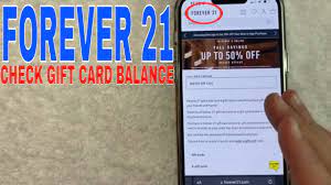check forever 21 gift card balance