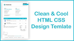 awesome invoice template using html