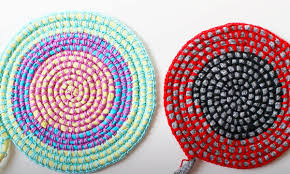crochet t shirt yarn rug