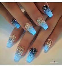 22 blue acrylic nail design inspired