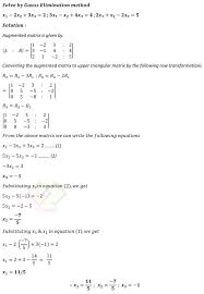 Solve By Gauss Elimination Method X 1