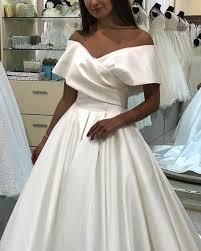 Satin corset wedding gown zipper replacement knit loops with back panel 3pcs set. Vintage Ball Gown Wedding Dresses Off The Shoulder Alinanova