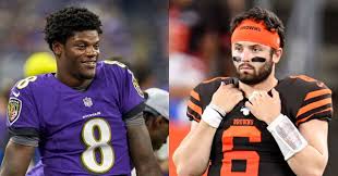 Find the newest lamar jackson meme. Lamar Jackson Can Throw 8 Straight Ints Next Game Still Have Higher Qb Rating Than Baker Mayfield