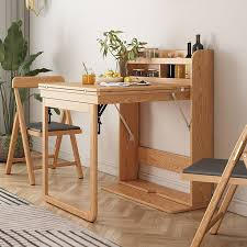 Foldable Ash Wood Dining Table Medieval