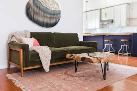 Ashbury Sleeper Sofa Olive Velvet