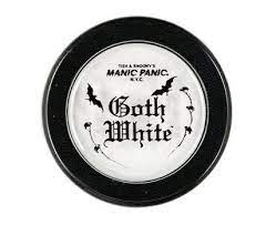 goth white powder cream foundation