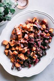 roasted beets and sweet potatoes only
