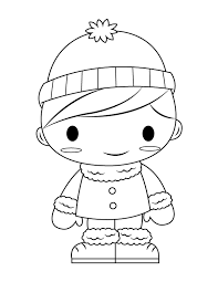 It was here that samuel learned about god and how to be a servant to the lord. Printable Winter Boy Coloring Page