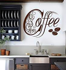 vinyl wall decal kitchen coffee