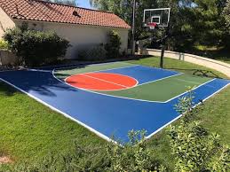 Colorful Basketball Court Construction