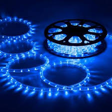 Aplusbuy 11del001r50f03 Delight 50 2 Wire Led Rope Light In Outdoor Home Holiday Party Xmas Decor Lighting Blue