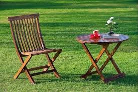 Home Brown Wooden Garden Chair