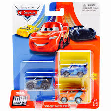 The new vehicles arrive in stores next week; Disney Cars Next Gen Racers Series Mini Racers Diecast Cars With Ralph Carlow Axis Of Action