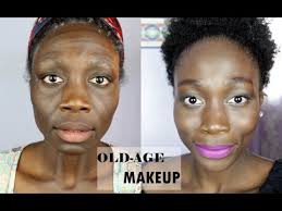 old age makeup tutorials for dark and