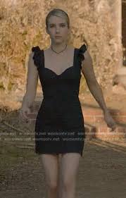 The first episode of coven is particularly dark, but with a simple flick. Madison Montgomery Outfits Fashion On American Horror Story Emma Roberts Wornontv Net
