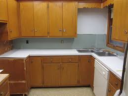 faded wood kitchen cabinets