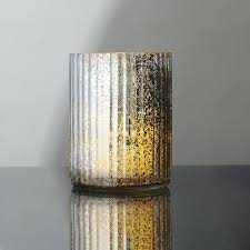 Silver Mercury Glass Candle Holder