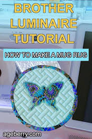 how to make a mug rug in the hoop