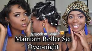 how to maintain a roller set overnight