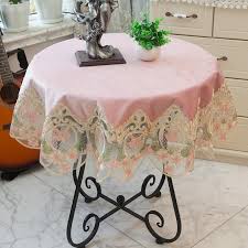 American Round Tablecloth Lace Edge