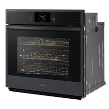 Samsung 30 Single Wall Oven With Steam Cook In Matte Black