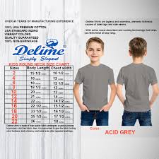 delime kids t shirt round neck plain