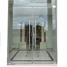 Plain Frameless Glass Hinged Door