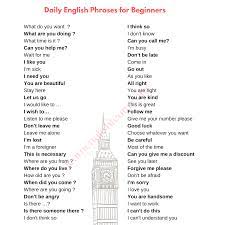 1000 common daily english phrases for