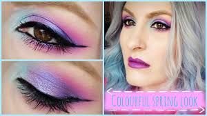 vibrant spring makeup look pretty in