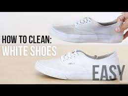 how to clean whiten your shoes easy