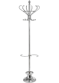 17291 Chrome Silver Free Standing Coat