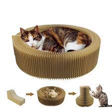 Cut cardboard boxes into 4 strips. Cat Scratcher Cardboard Collapsible Cat Toys Scratcher Lounge Bed Interactive Cat Kitten Scratching Pad Toy Play Pet Products Cat Toys Aliexpress
