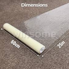 clear carpet protector film floor dust