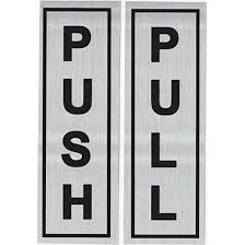 Zl Door Pull Push Sign Stickers