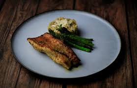 baked redfish fillet with risotto