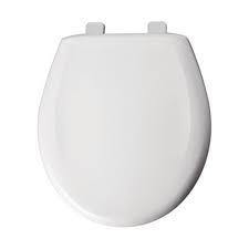 Slow Close Plastic White Toilet Seat