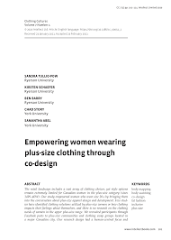 pdf empowering women wearing plus size