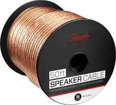 16 gauge pure copper speaker wire clear