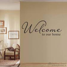 Wall Decal Welcome Decal Foyer Wall