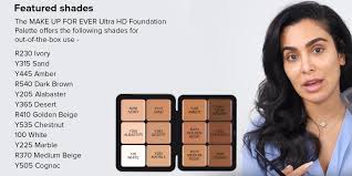 ultra hd foundation palette multicolour