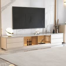 85 White Wood Rectangle Tv Stand